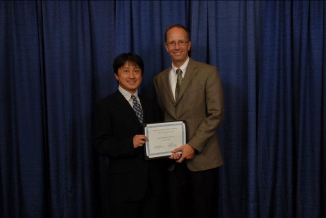 Kei Sakamoto receives award from the American College of Sports Medicine