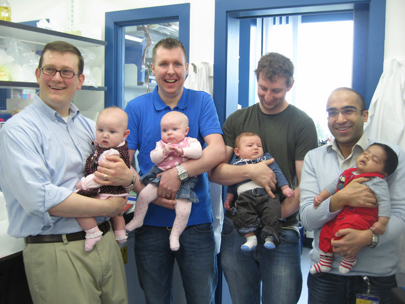 Babies take over Alessi lab