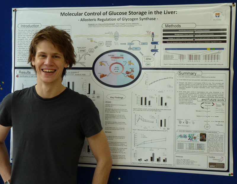 Alex Wins PhD Poster Competition