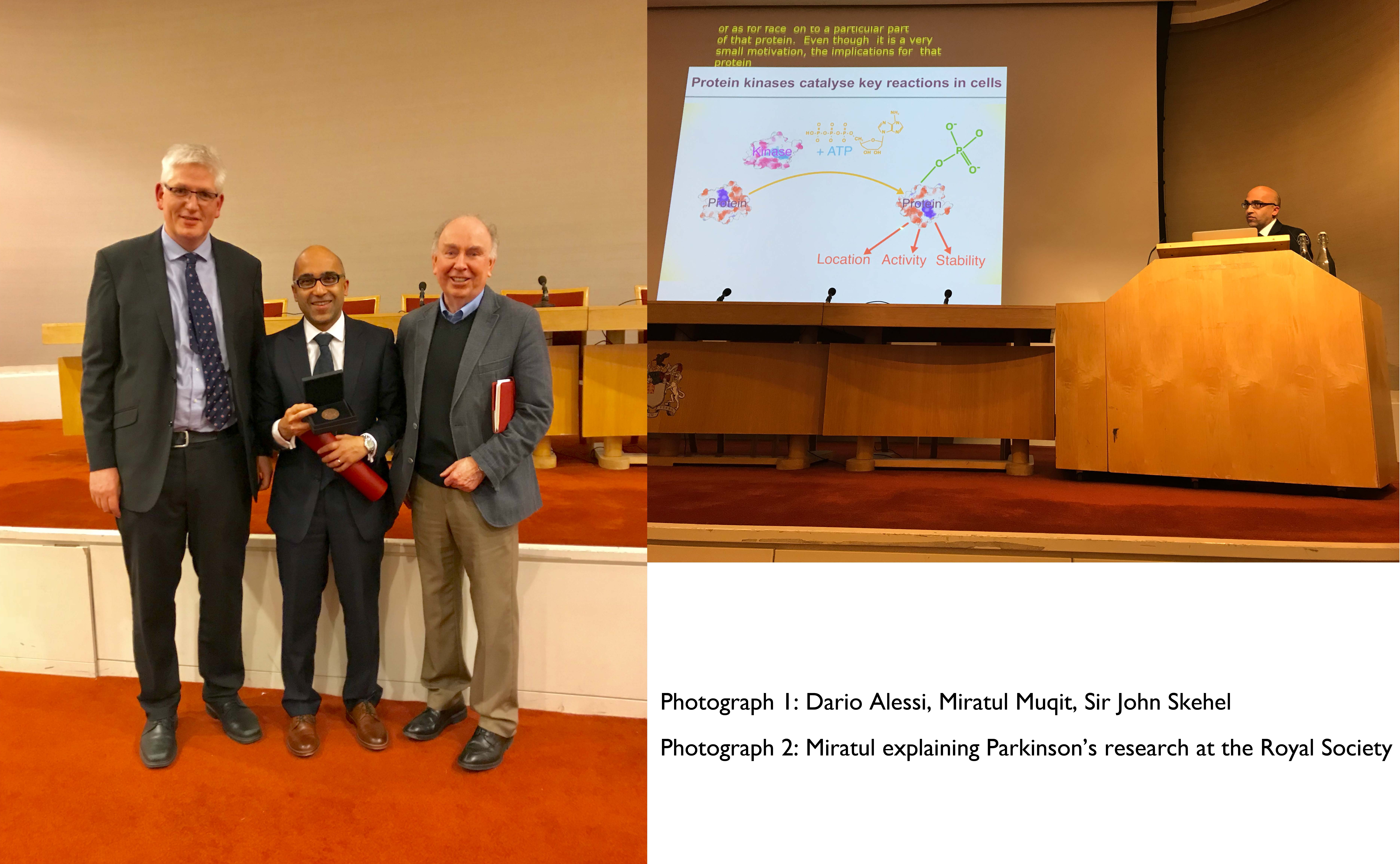 Miratul delivers the Frances Crick Lecture