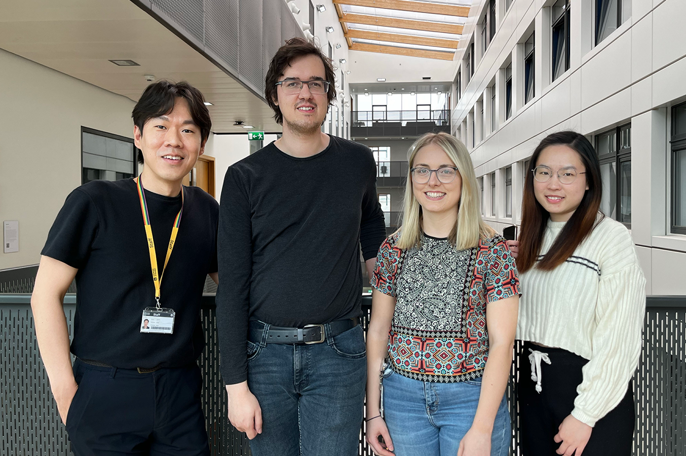 Left to right: Jin Rui Liang, Marian Peteri, Lucy Richardson, and Jie Ying Teo. 