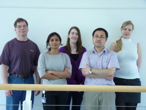 L-R: Axel Knebel, Chandana Kondapalli, Clare Johnson, Ning Zhang and Agne Kazlauskaite Chandana Kondapalli discovers the substrate for the Parkinson's disease associated kinase, PINK1