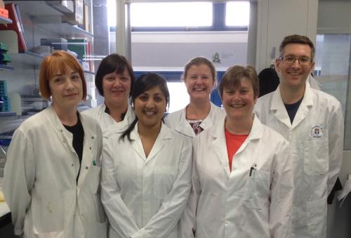 DSTT Team who purified BRAF for GSK3 drug programme: Samantha Raggett, Carla Baillie, Shabana Anwar-Topping, Susan Finn, Hilary McLauchlan and James Hastie Dundee researchers play major role in helping GlaxoSmithKline with development of new anticancer drug