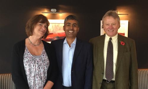 L-R: Kate Law, Yogesh Kulathu, Alex Markham