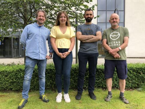 L-R: Ian Ganley, Philippa Rosewell, Francois Singh and Alan Prescott