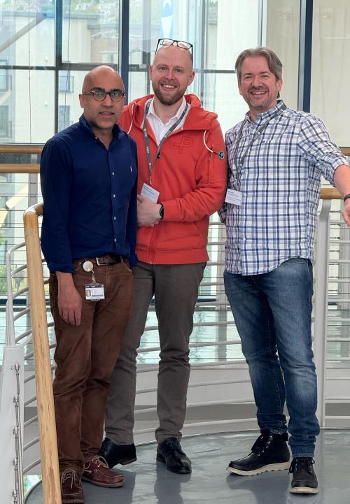 L-R: Miratul Muqit, Tom McWilliams, Ian Ganley