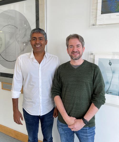 Yogesh Kulathu (L) and Ian Ganley 