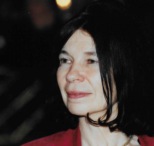 Tricia at a meeting in New York in 2003